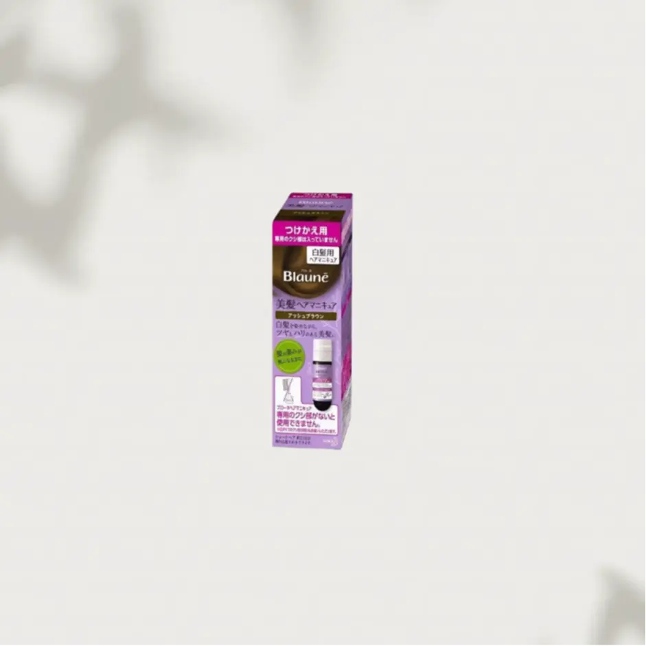 Huawang blone красивые красители для волос refill basic покрытие седины уход за волосами долговременный 72g+8ml KAO, коричневый — фото 3