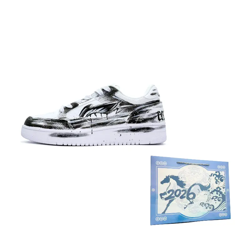 

Li-Ning Tianji Sharp Edge низкие кроссовки для скейтбординга унисекс черно-белые New