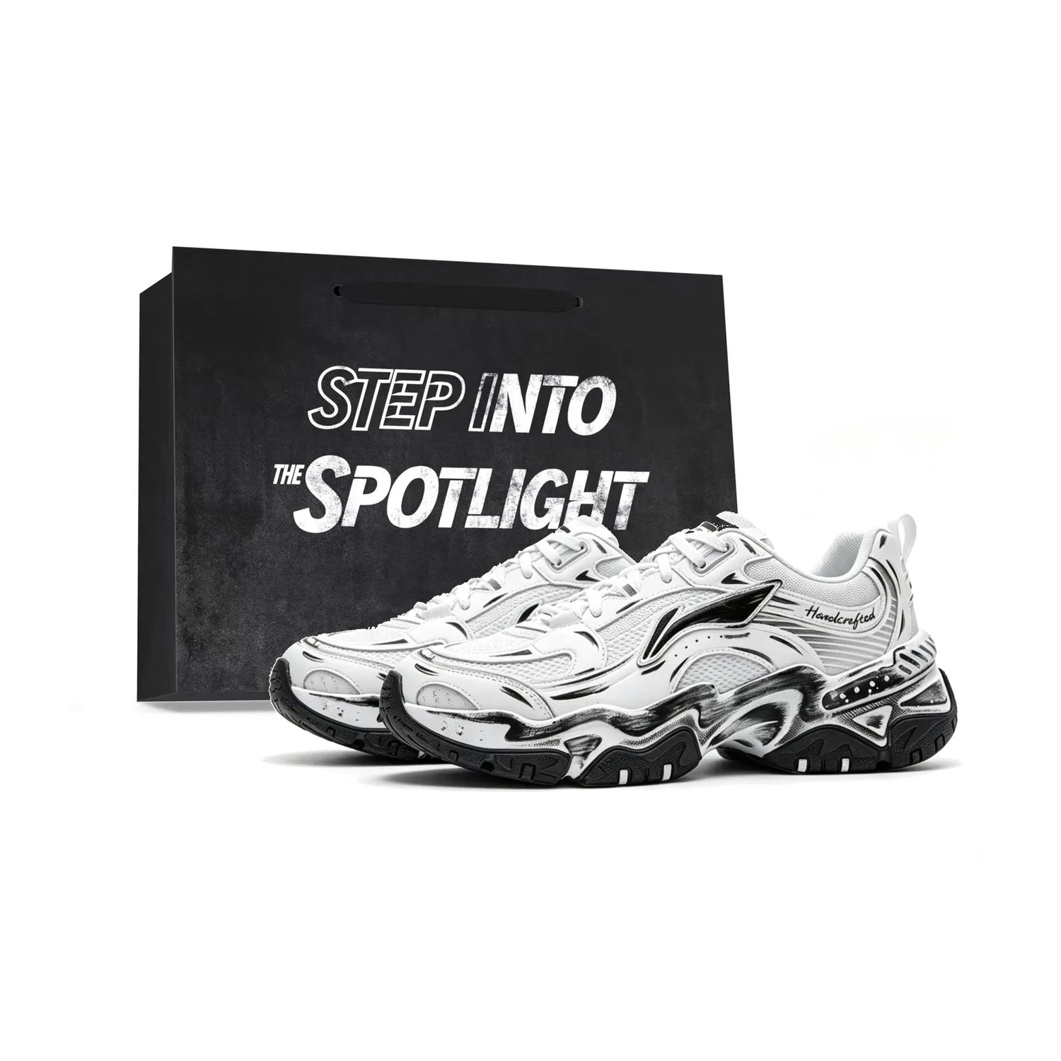 Кроссовки повседневные Li-Ning Brown Sugar White Black