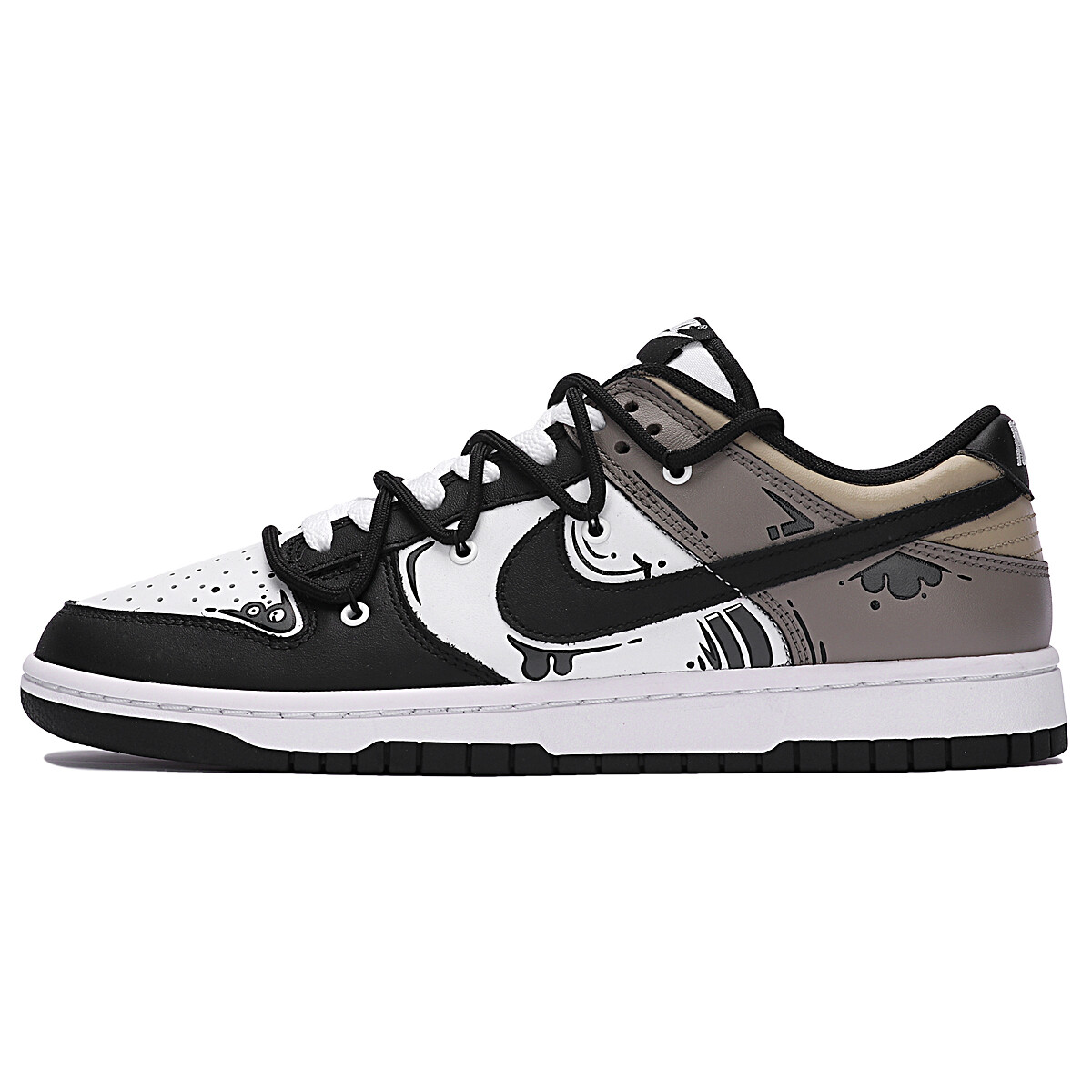 

Кроссовки для скейтбординга Dunk женские с низким верхом, черный/серый Nike