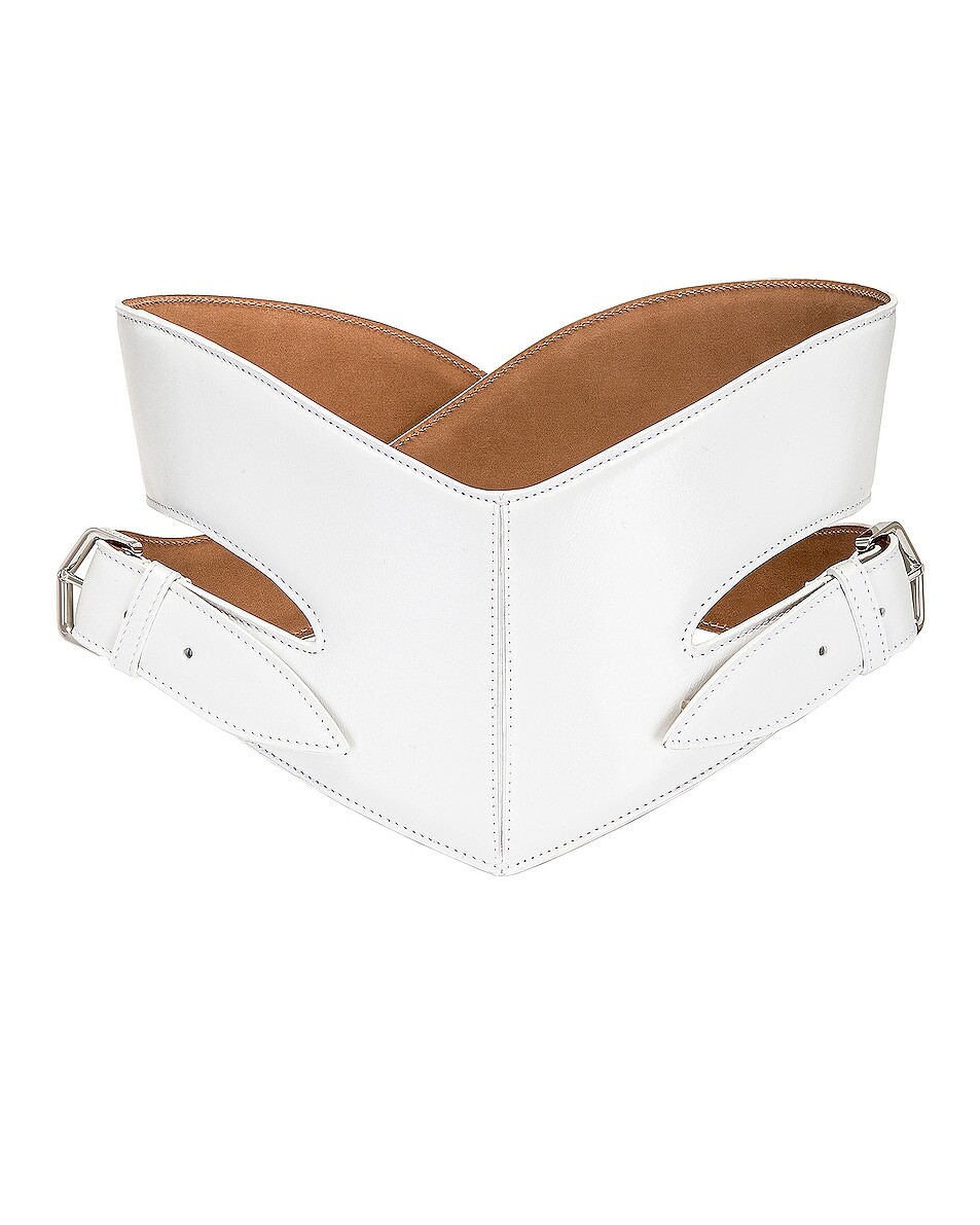 

Перекрещенный пояс Alaïa, цвет Blanc Optique