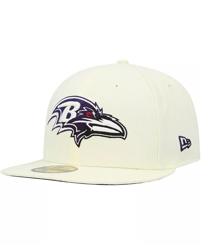

Мужская кремовая приталенная шляпа Baltimore Ravens Chrome Color Dim 59FIFTY New Era