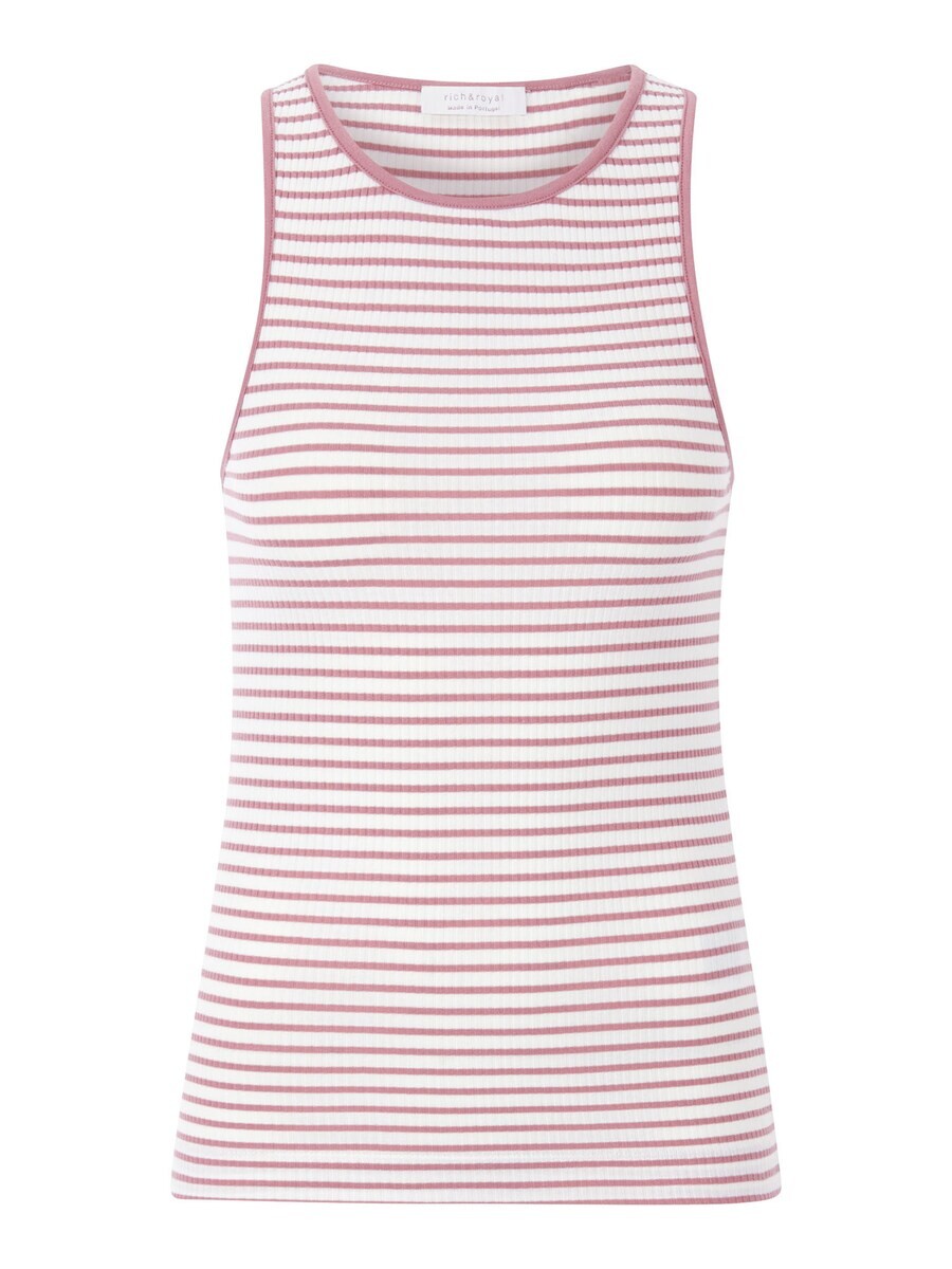 

Майка Rich & Royal Top, цвет dusky pink/white