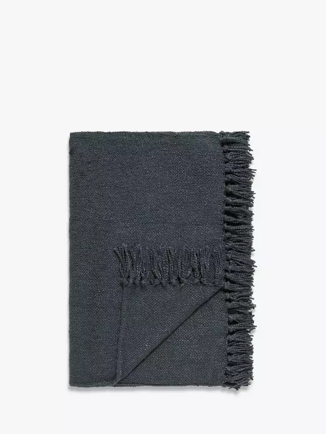 

Плед John Lewis Chunky Weave, цвет graphite