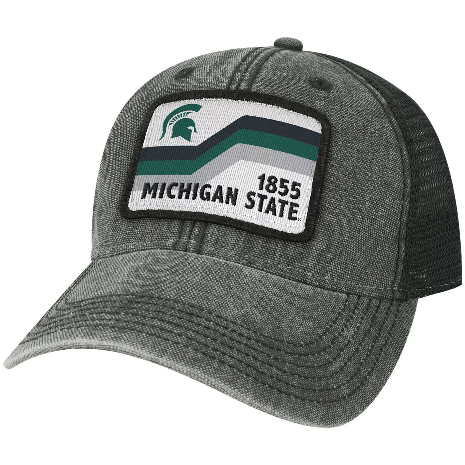 

Мужская черная кепка Michigan State Spartans Sun & Bars Dashboard Trucker Snapback