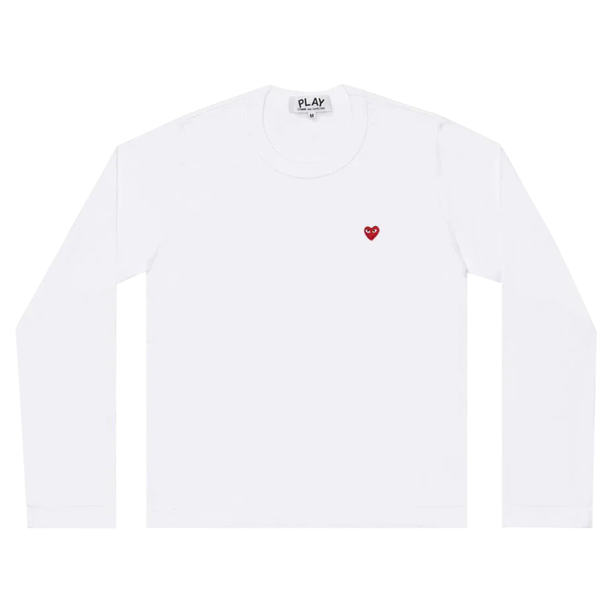 

Футболка с длинными рукавами Comme des Garçons PLAY Small Heart, цвет Белый