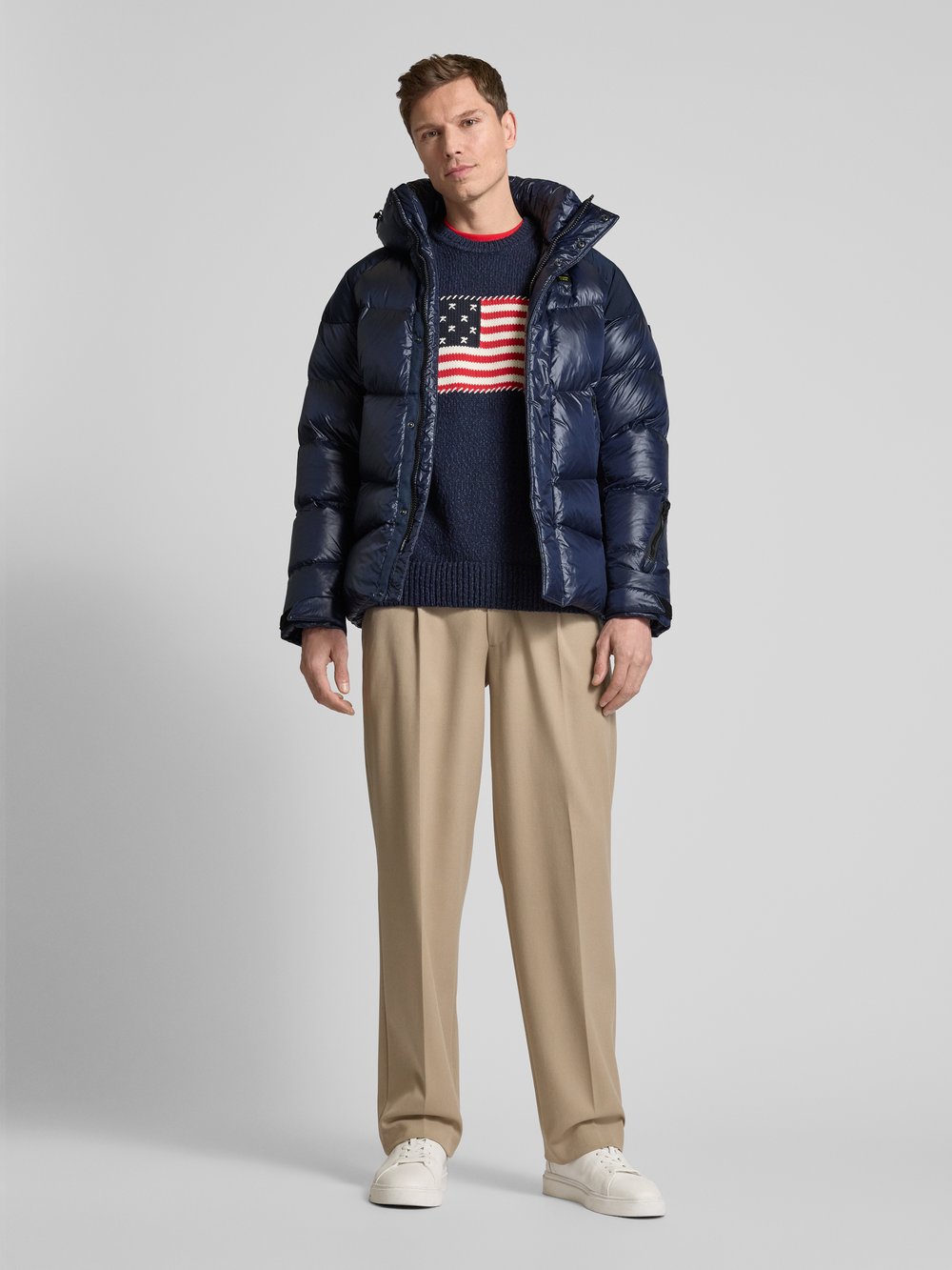 

Стеганая куртка с капюшоном модель «CROWN» Blauer Usa
