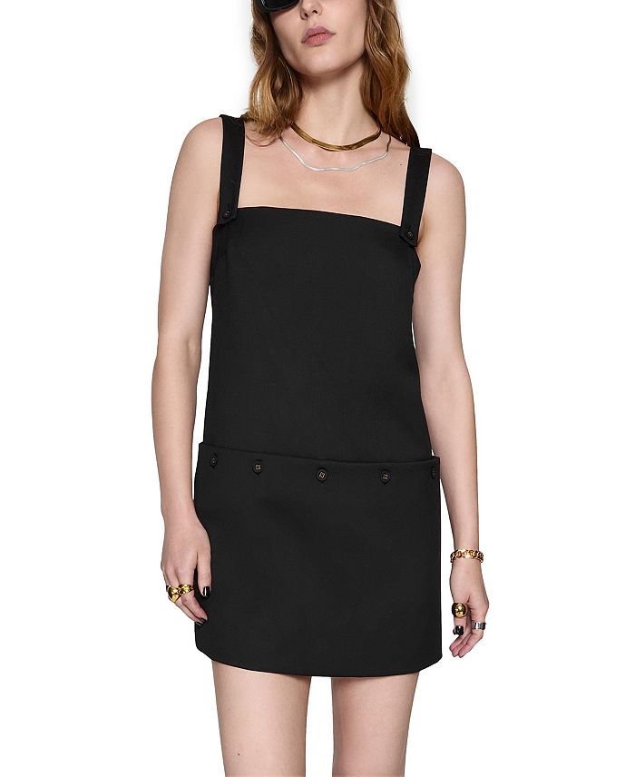 

Платье на пуговицах Грейс Rebecca Minkoff, черный