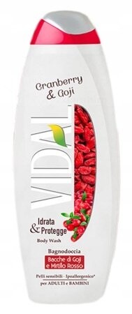 

Клюква и ягоды годжи, Пена для ванны, 500мл Vidal