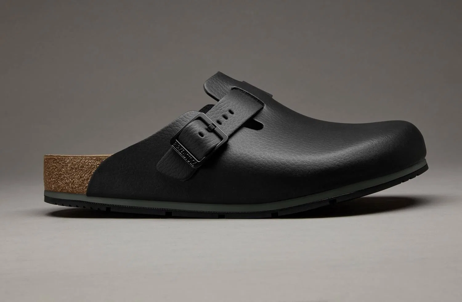 Женские/мужские тапочки BIRKENSTOCK Boston Pro, кожаные мюли/сабо - сертифицированы по стандарту EN ISO 20347:2043 - рабочая обувь для медицинских учреждений, предприятий общественного питания и сферы услуг — фото 4