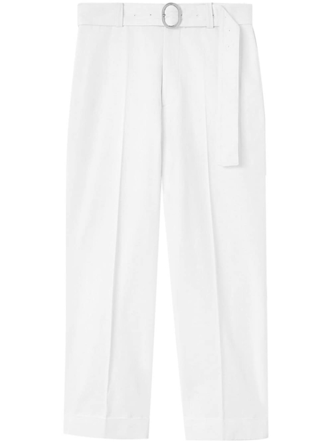 

Jil Sander прямые брюки с поясом, белый