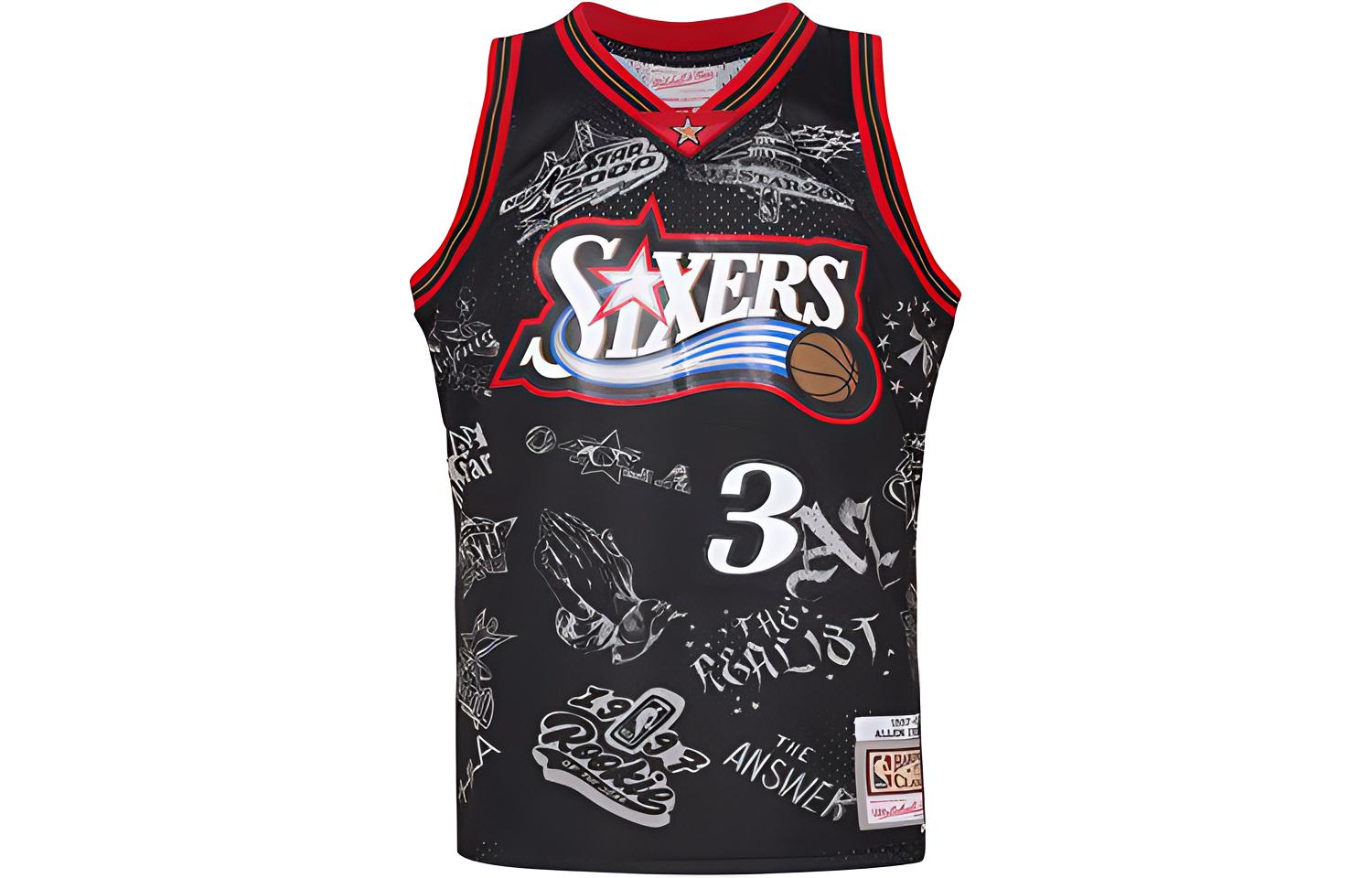 

Mitchell Ness Баскетбольная майка Mitchell & Ness унисекс, черная