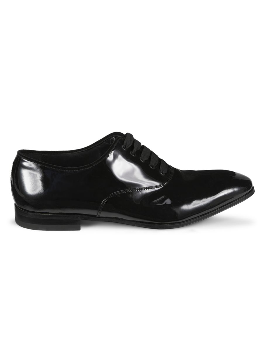 

Туфли-оксфорды из лакированной телячьей кожи FERRAGAMO, черный