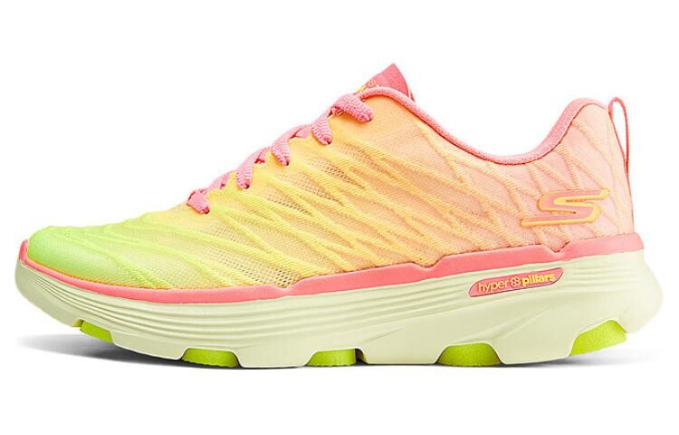 

Кроссовки женские с низким верхом розового/лимонного цвета Skechers