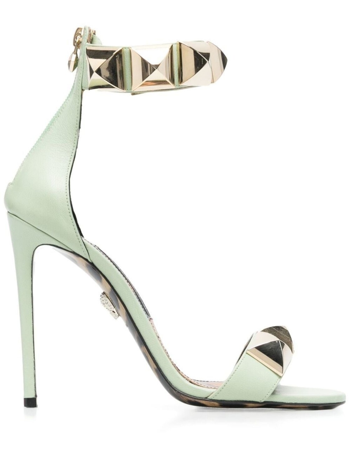 

Philipp Plein босоножки Crystal 120 с заклепками, синий