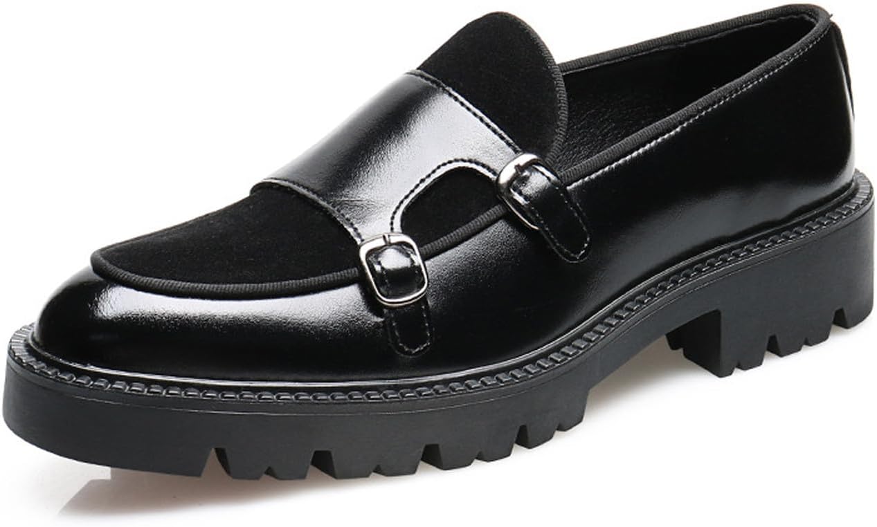 

Мужские повседневные туфли Santimon, слипоны, лоферы, классические туфли для мужчин, модные, для выпускного и свадьбы, замшевые лоферы с ремешком-монком, удобные деловые мокасины под смокинг, черный