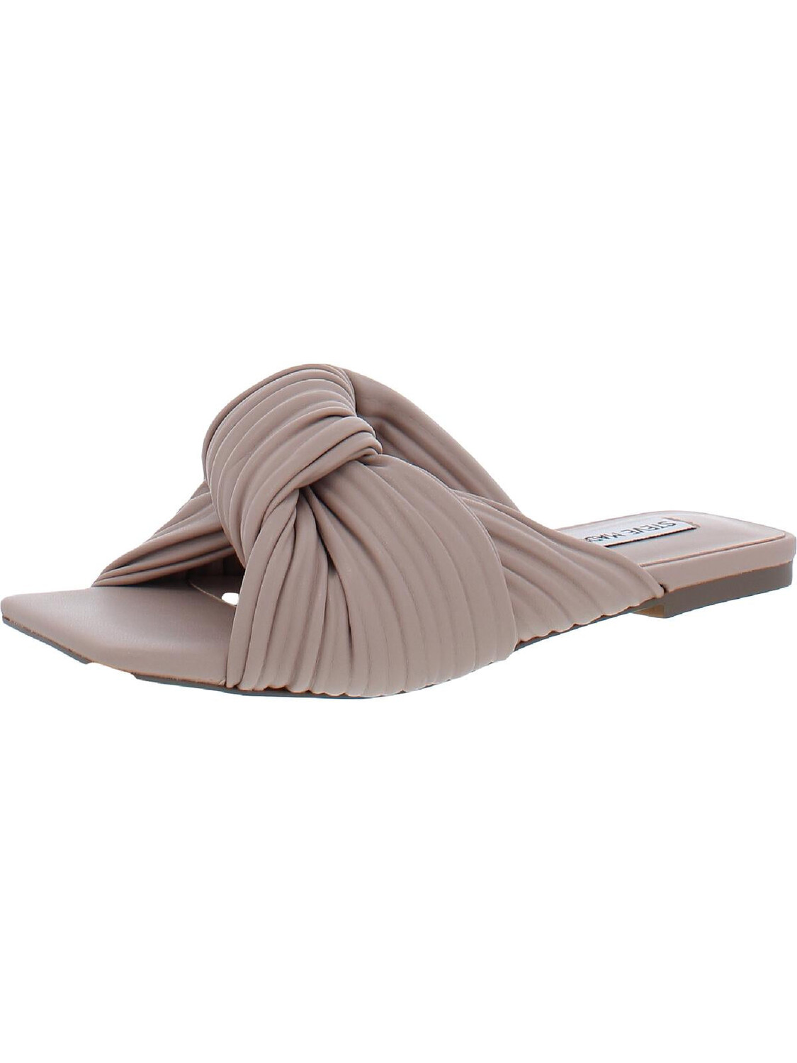 

Женские шлепанцы из искусственной кожи с узлом Mentor Steve Madden, цвет Taupe