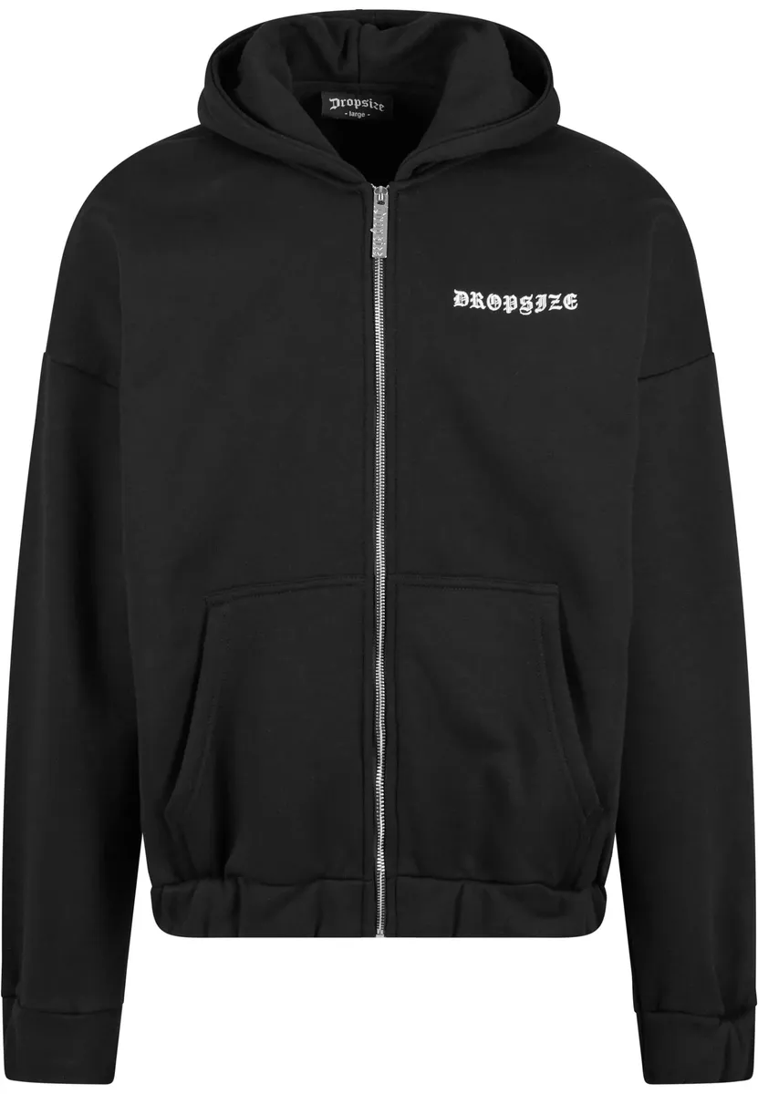 

Толстовка Dropsize "Мужская супертяжелая толстовка с капюшоном на молнии Dropsize "Crime", черный