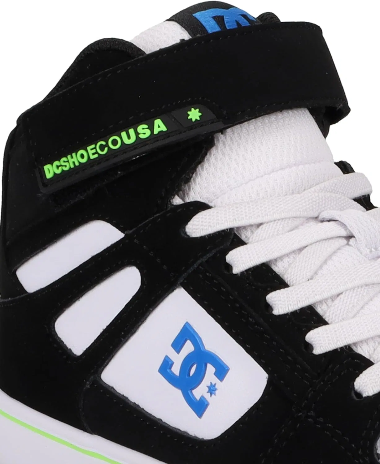 Кроссовки для скейтбординга DC Pure HIGH-TOP EV, черный/синий/белый — фото 2