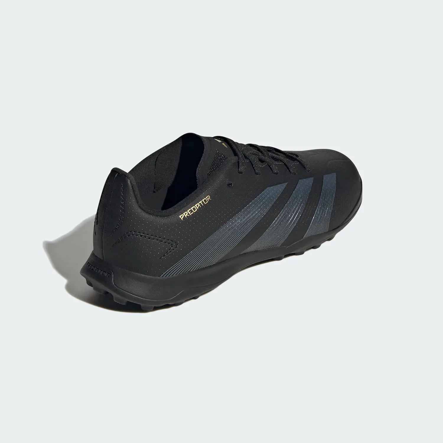Футбольные кроссовки Adidas Originals Boys' League Predator для игры на траве, черный/металлик — фото 2