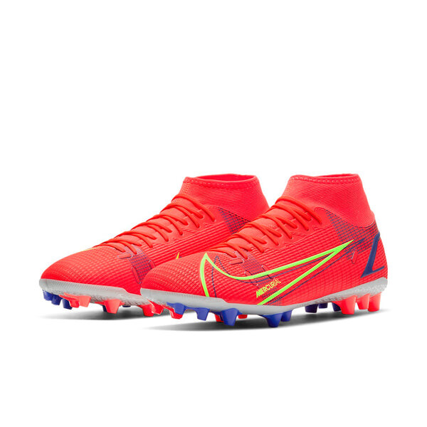 Кроссовки mercurial superfly 8 academy ag искусственная трава Nike, красный — фото 4