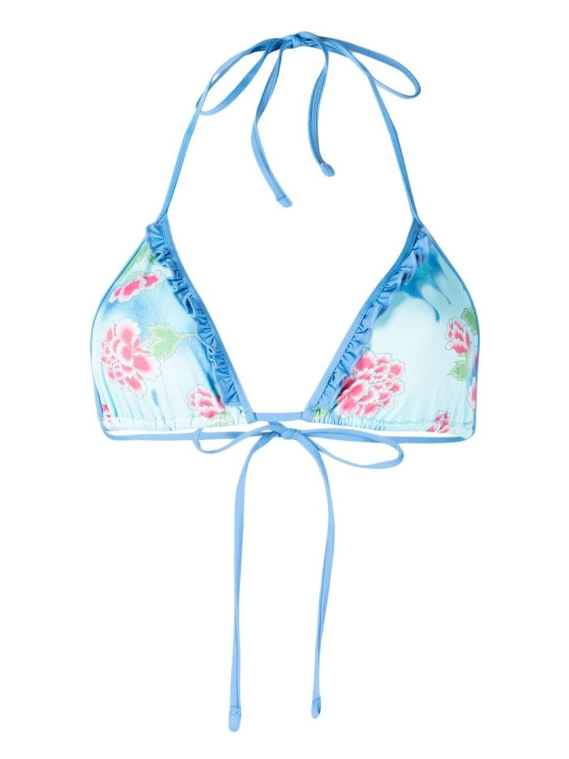 

Frankies Bikinis топ бикини Camilla с цветочным принтом, синий
