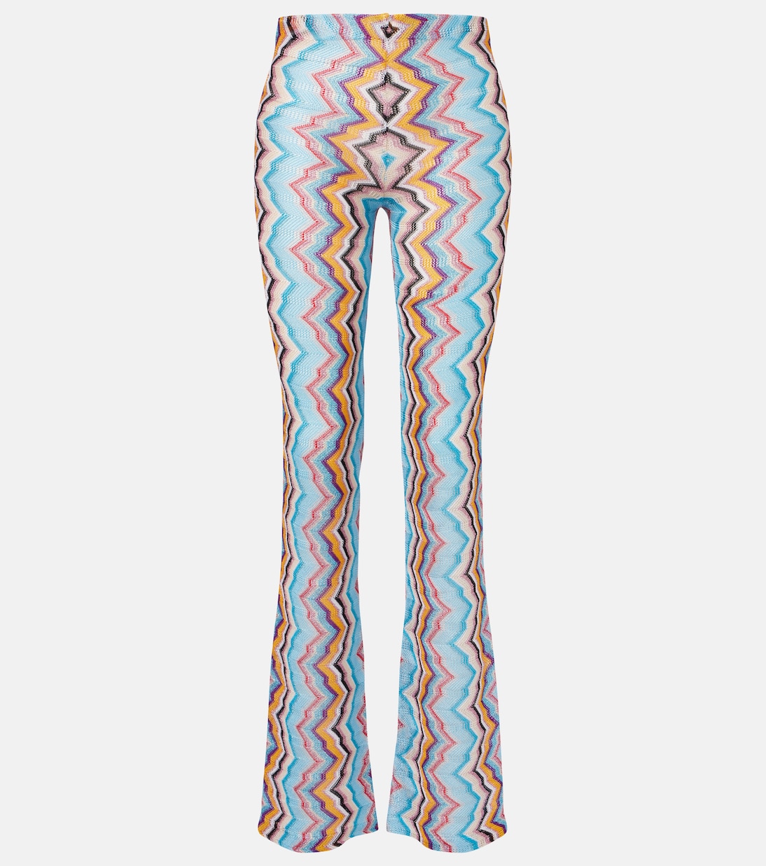 

Зигзагообразные расклешенные брюки с высокой талией Missoni, разноцветный