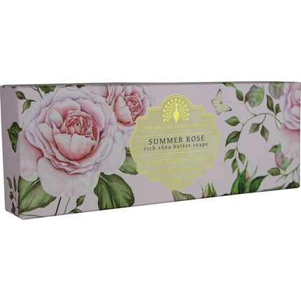 

Подарочное мыло для рук Summer Rose 100 г - Упаковка из 3 шт The English Soap Company