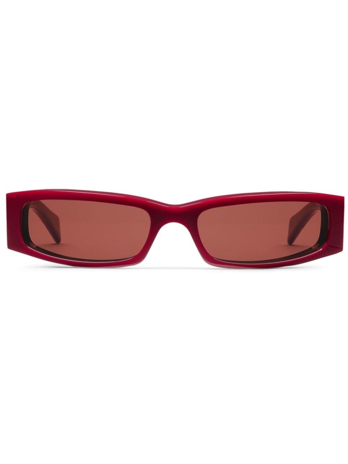 

Gucci Eyewear солнцезащитные очки в прямоугольной оправе, красный