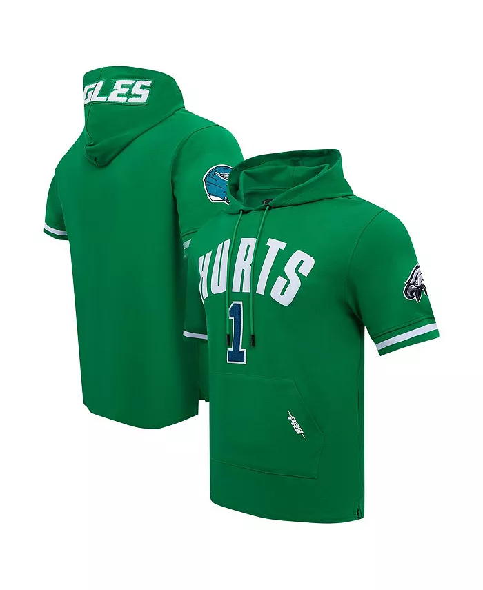 

Мужская толстовка с капюшоном Jalen Hurts Kelly Green Philadelphia Eagles с именем игрока и номером Pro Standard
