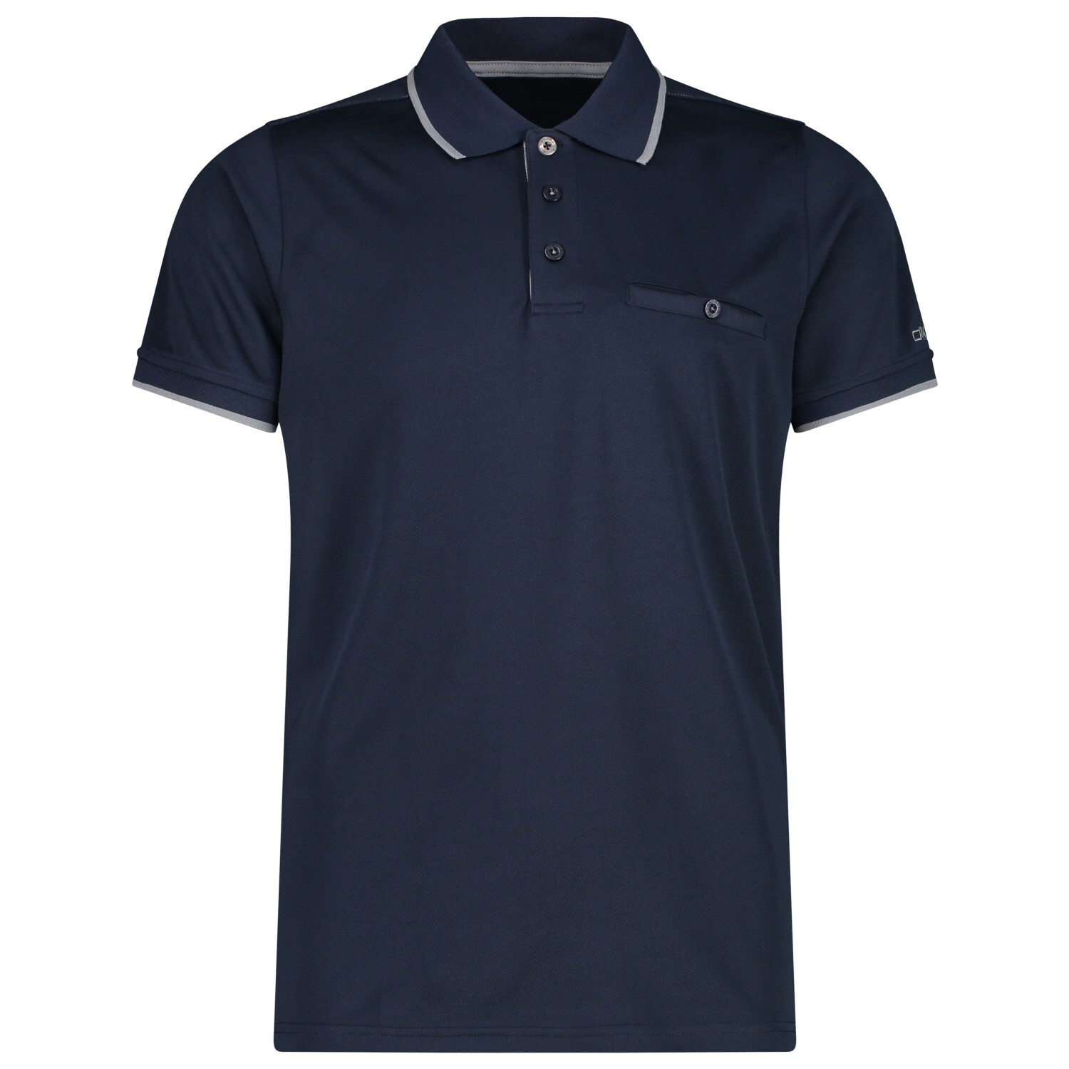 

Рубашка поло Cmp Polo Polyester, цвет Black Blue/Cemento