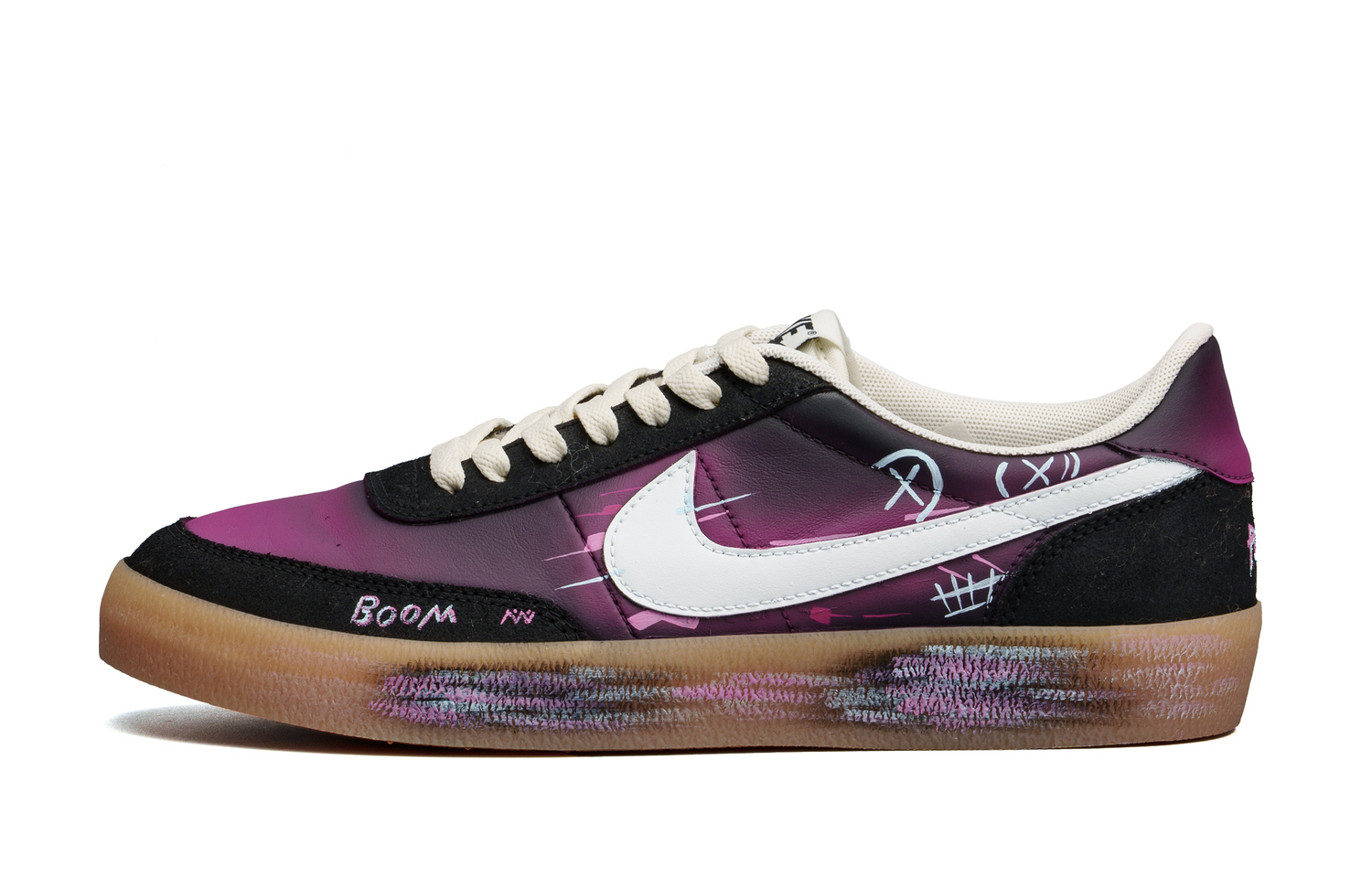 

Nike Кроссовки Killshot 2 Fashion Trend Cushioning Coverage Slip Resistant Low top Skateboard Unisex Black Purple