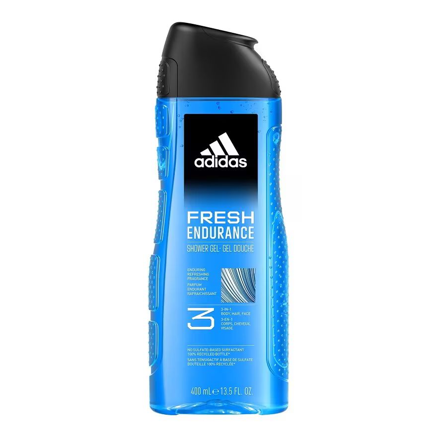 

Adidas Гель для душа Fresh Endurance 3 в 1 Тело Волосы Лицо 400 мл, Blue