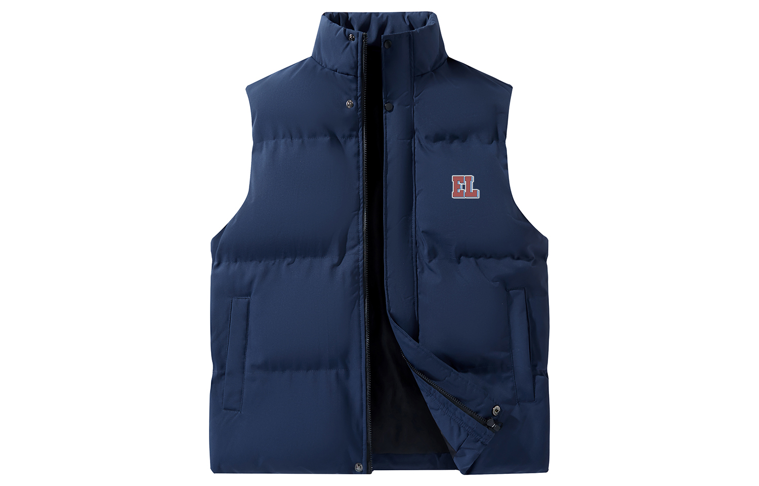 

Жилет унисекс с воротником-стойкой и утолщенным низом Disney, темный синий