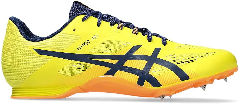 Мужские кроссовки для легкой атлетики ASICS Hyper Md 8, ярко-желтый/синий — фото 3