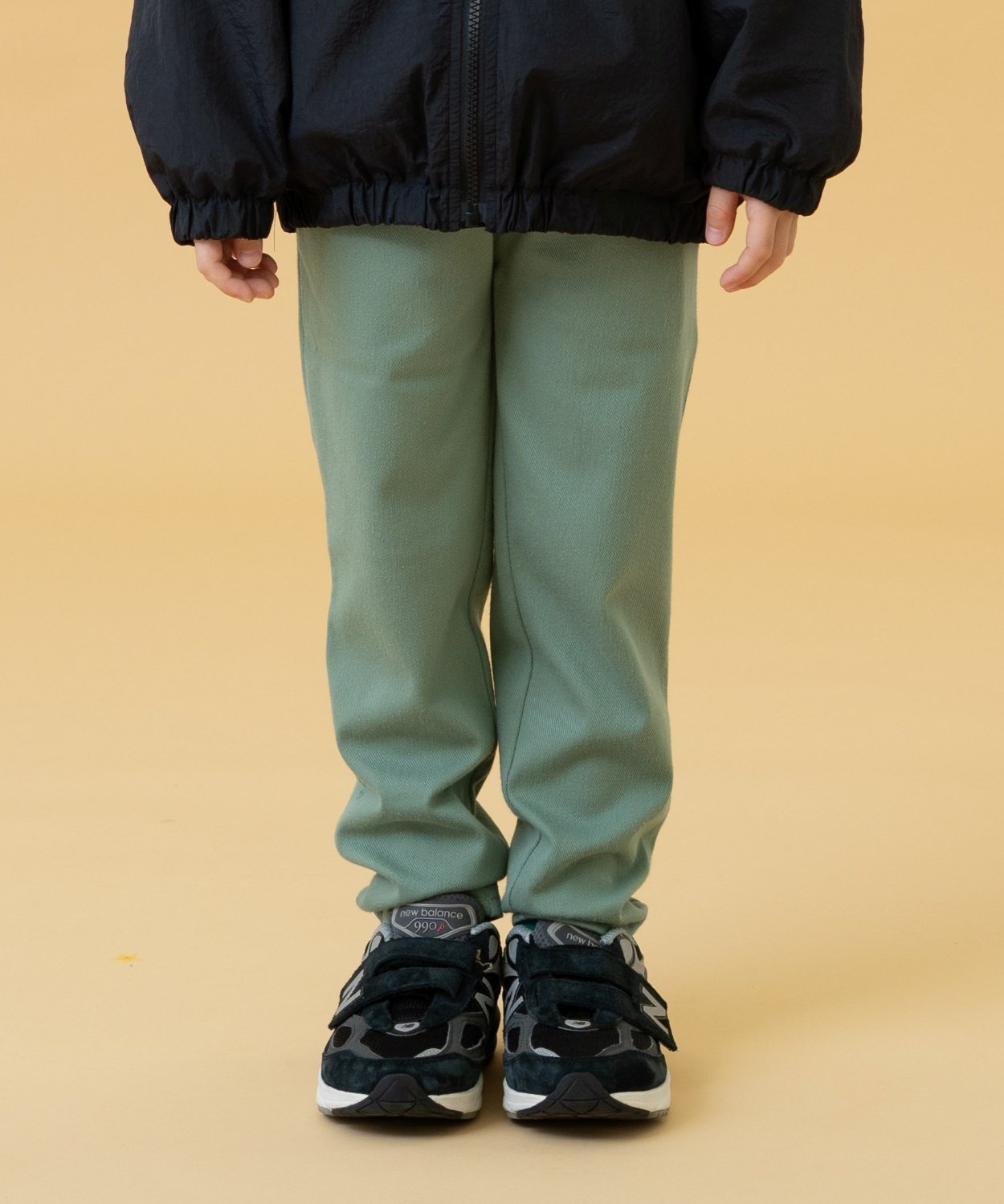 Узкие брюки из эластичной саржи And D.petitmain, Light khaki