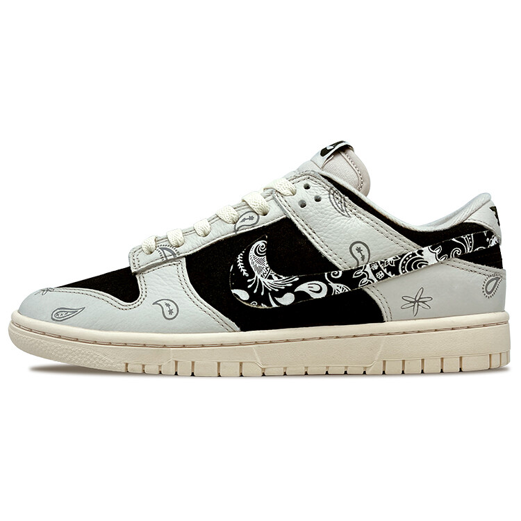 

Кроссовки Nike Dunk Skateboarding Shoes Men Low-top Beige/Black, цвет Off White