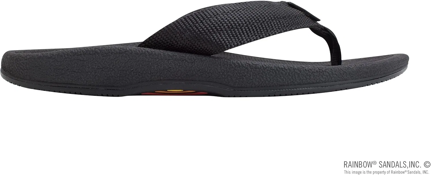 Мужские ортопедические сандалии Rainbow Sandals Mariner с резиновой стелькой и поддержкой свода стопы, Uniform Black — фото 4