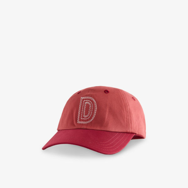 

Бейсболка Drakes Cricketball из хлопка с вышитым логотипом, бордовый
