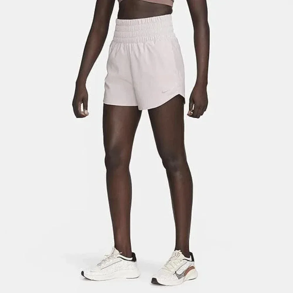 Женские шорты One Dri-Fit фиолетового цвета с подкладкой и очень высокой талией KFC137 Nike — фото 3
