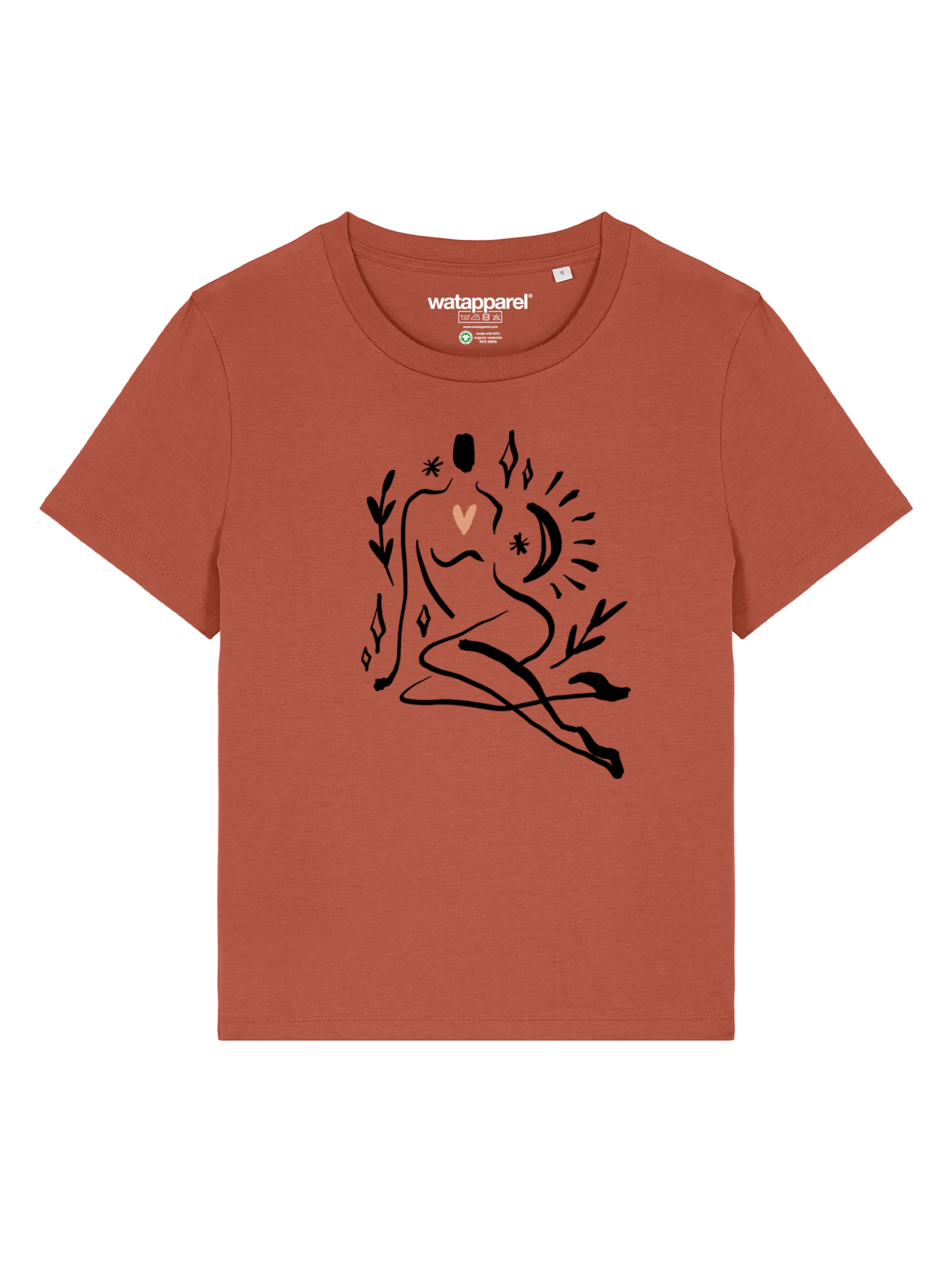 

Watapparel Футболка 'Self Love' в цвете Rusty Red, Красный, Watapparel Футболка 'Self Love' в цвете Rusty Red
