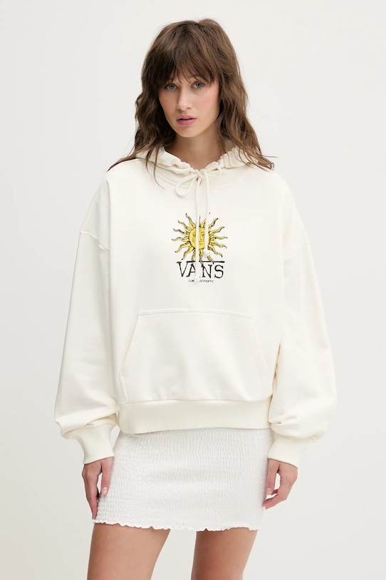 

Хлопковая толстовка Vans, бежевый