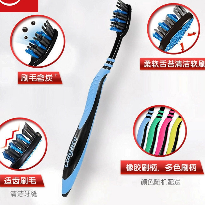 Многофункциональная зубная щетка для защиты и очистки зубов COLGATE, синий/мультиколор — фото 3