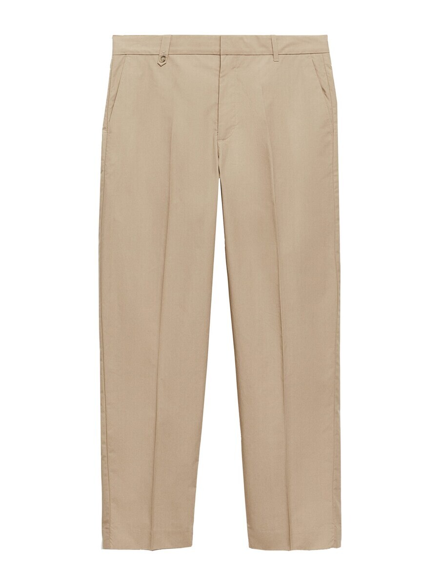 

Тканевые брюки MANGO MAN Loose fit Pants Davide, светло-бежевый