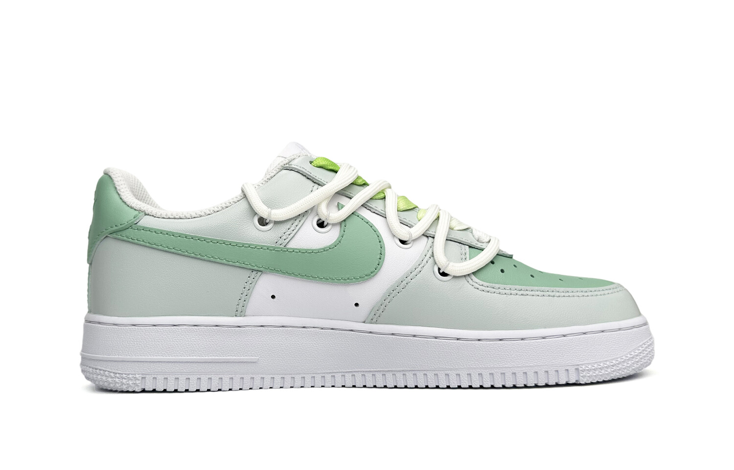 

Кроссовки Nike Air Force 1 Skateboard Shoes Men Low-Top Green White
