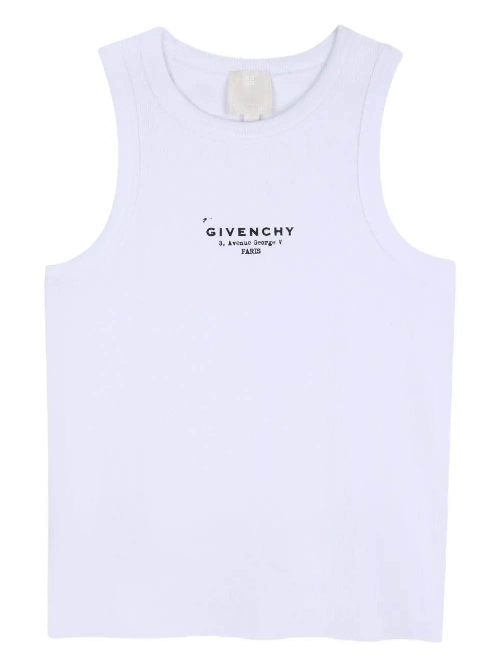 

Топ в рубчик Givenchy Kids, белый
