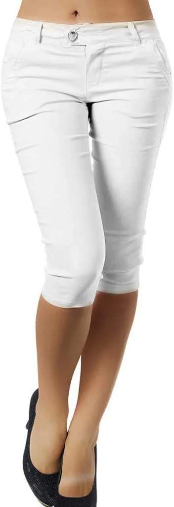 

Uillui Capri Pants для женщин, Stretch Skinny, летние