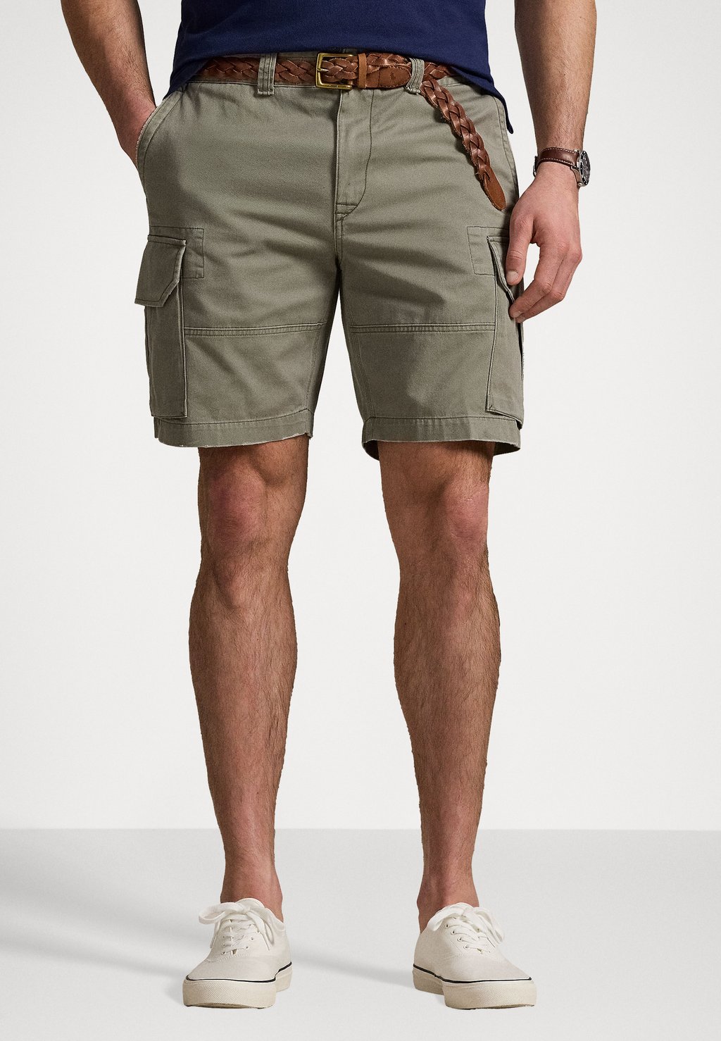 

Шорты RELAXED FIT TWILL CARGO SHORT Polo Ralph Lauren Big & Tall, зеленый