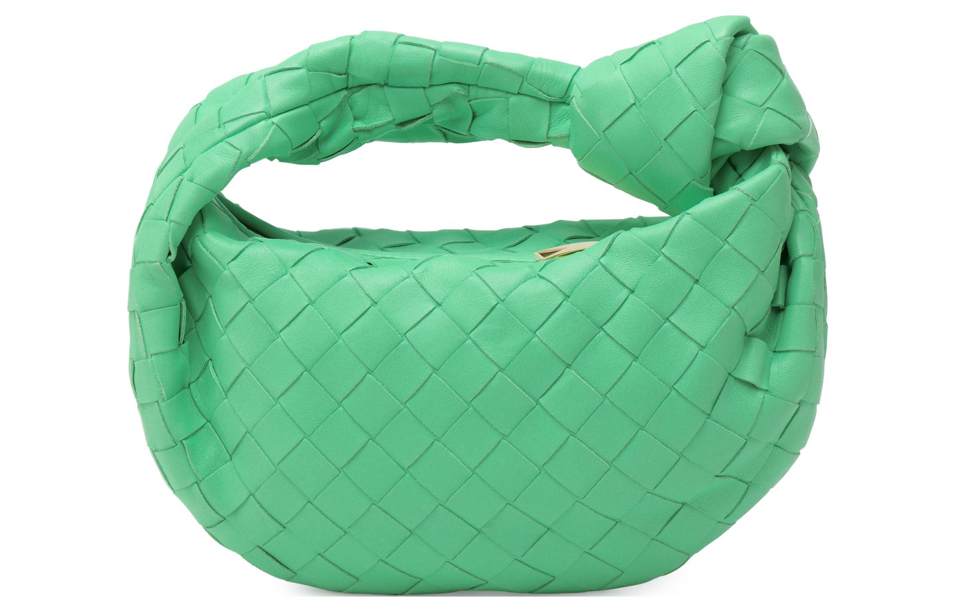Мини-сумка через плечо из коровьей кожи зеленого цвета Bottega Veneta — фото 3