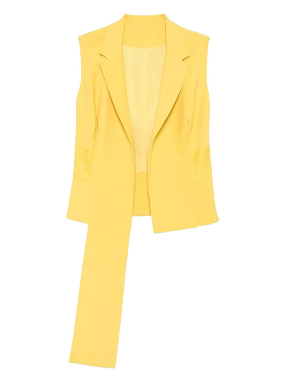 

Жилет без рукавов с кружевными вставками Gemy Maalouf, желтый